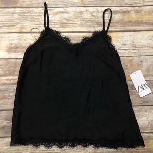 Zara Black Lace Camisole